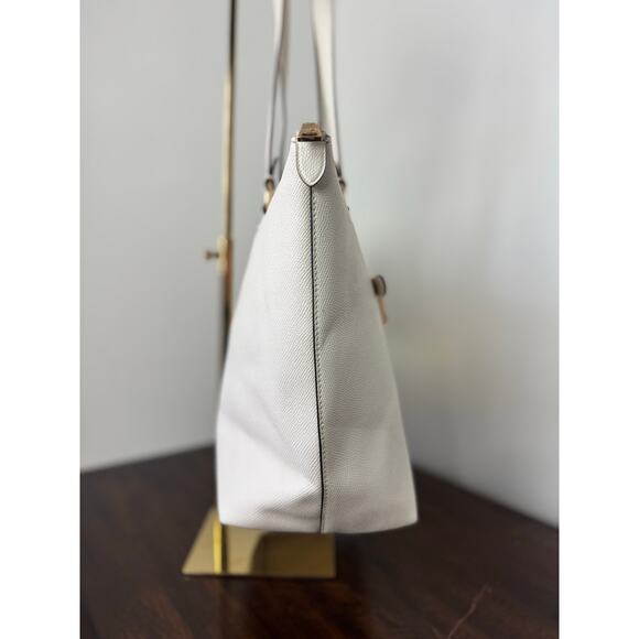 Coach Gallery Tote Gold/Chalk (off white/cream) EUC - Picture 7 of 12